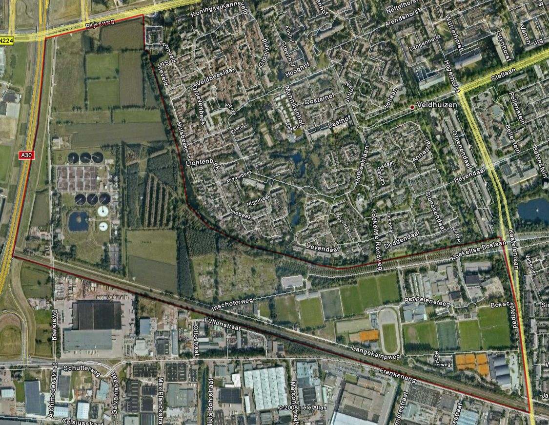 Begrenzing van het plangebied