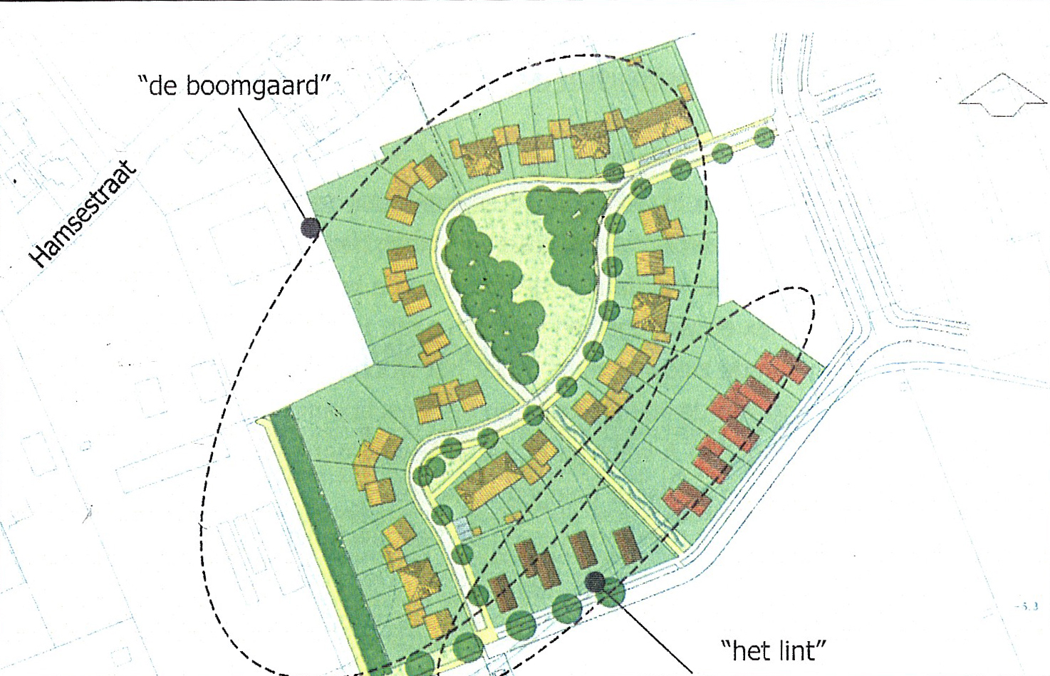 Impressie stedenbouwkundig plan Herenland fase 3