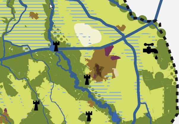 Figuur 5. Fragment Bleidsperspectievenkaart Omgevingsvisie Overijssel