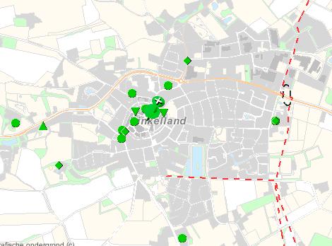 Fragment van Ootmarsum risicokaart provincie Overijssel