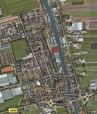 Luchtfoto plangebied (rode cirkel)